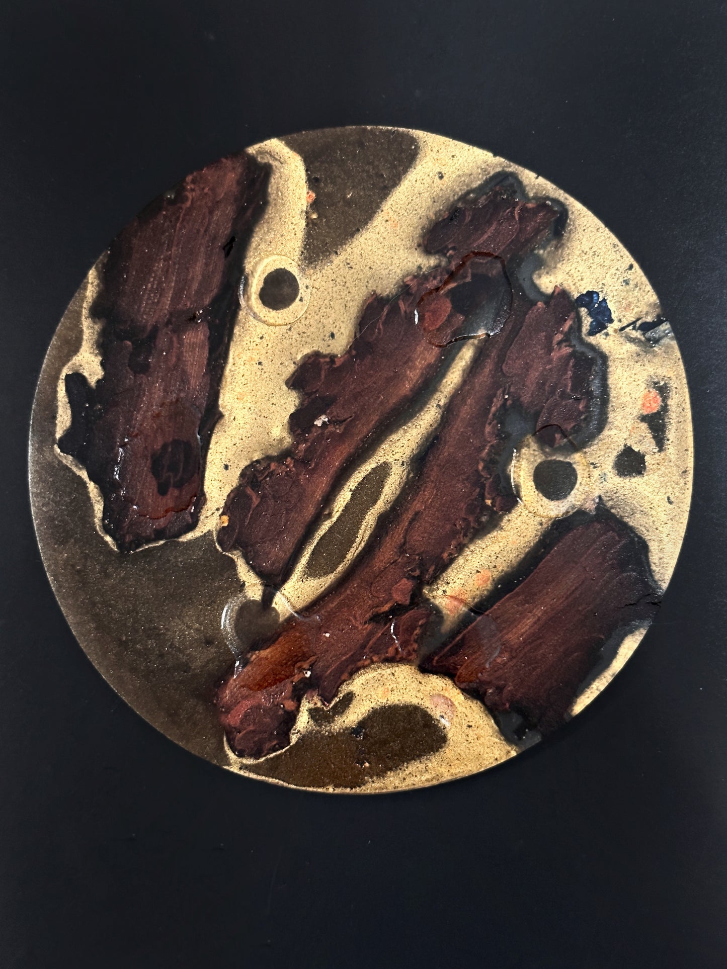 4 Multi-colored Wood Non-stick, No-slip Coasters