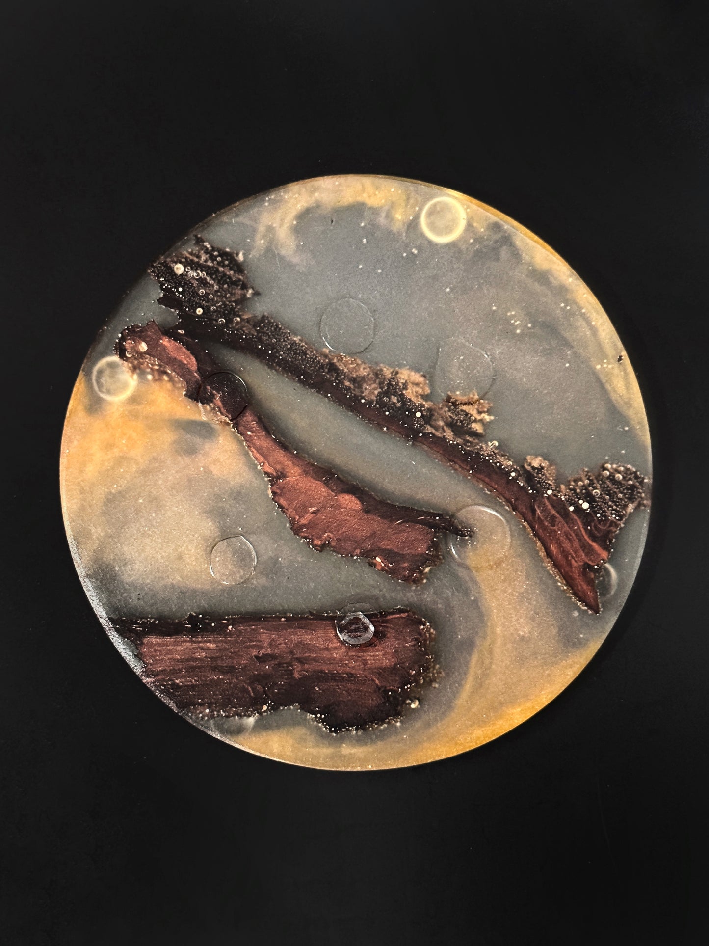 4 Wood Non-stick, No-slip Coasters