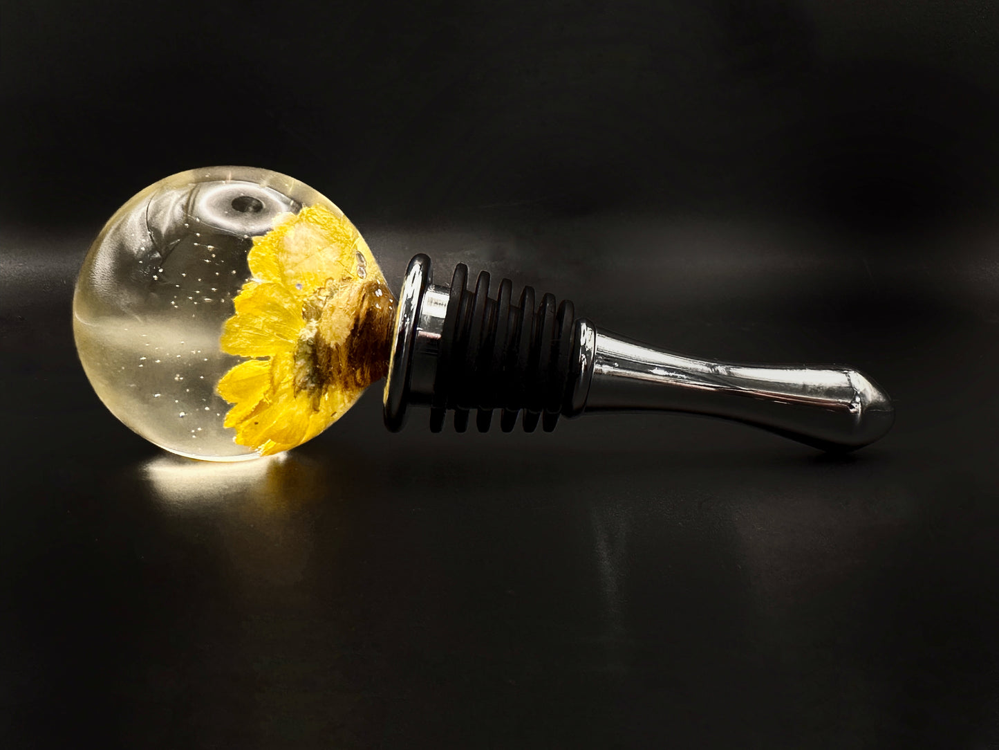 Large Yellow Flower Wine Stopper