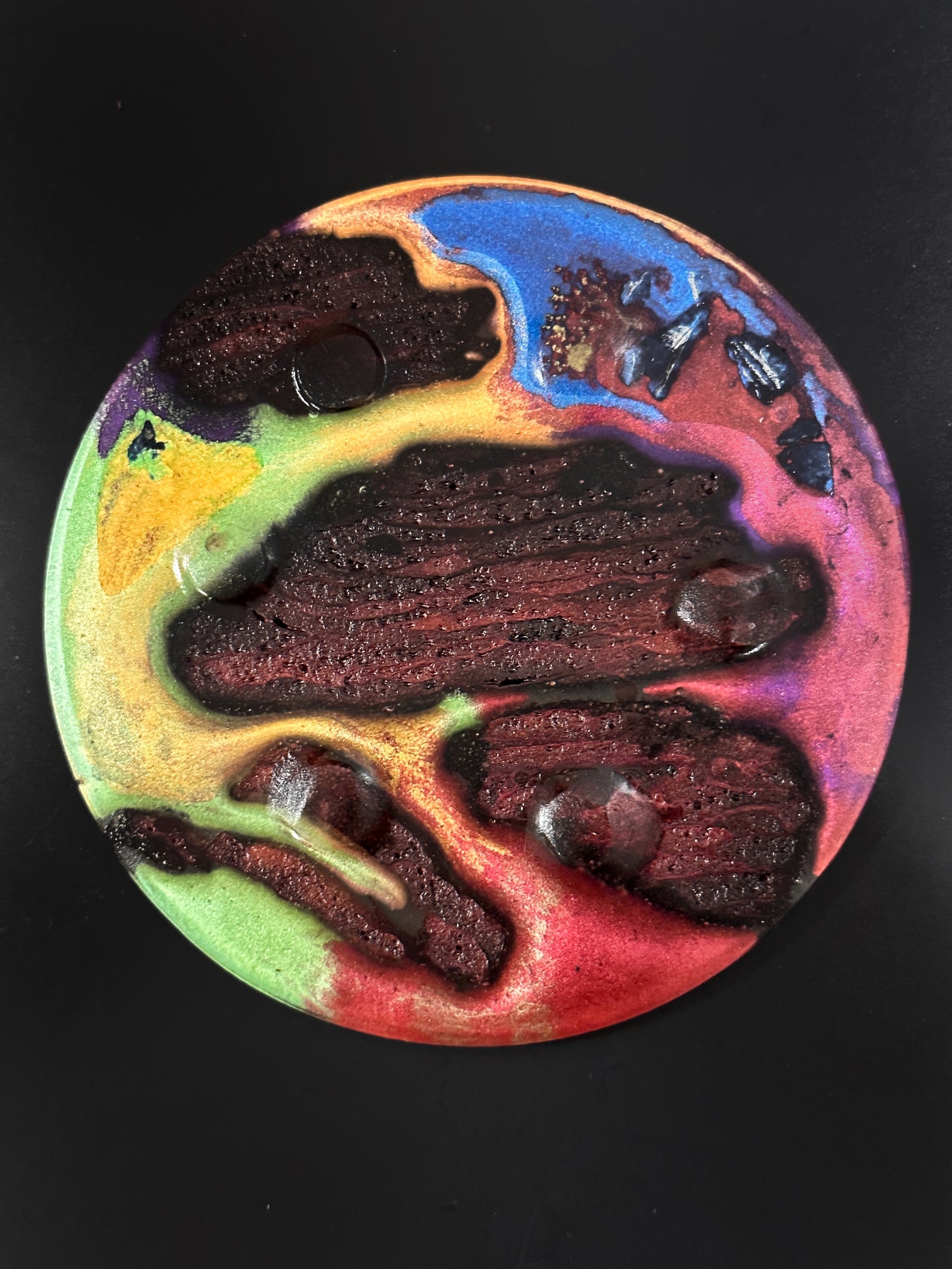 4 Multi-colored Wood Non-stick, No-slip Coasters